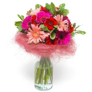 Букет из разноцветных гербер